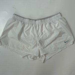 Nike White Women's Brief-Lined Running Shorts Size XXL EUC